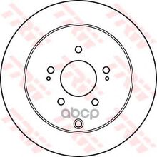 Диск Тормозной | Зад | Mitsubishi Outlander Ii (Cw_w) 2.4 4wd (Cw5w) 09.2007 - 11.2012 <=> Mitsubishi Outlander Ii (Cw_w) 3.0 4wd (Cw6w) 11.2006 - 11.2012 TRW арт. DF4963