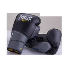 Everlast Перчатки боксерские Protex2 GEL, 12oz, к з, черные