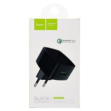 Hoco Сетевое зарядное устройство Hoco C26 Mighty Power QC3.0 Single-Port Charger black