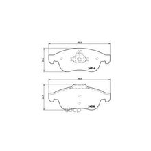 Колодки Тормозные Дисковые | Перед | Renault Duster (Hs_) 2.0 4x4 02.2012 -  <=> Renault Duster (Hs_) 1.6 16v (Hsat) 02.2012 - Brembo арт. P68050