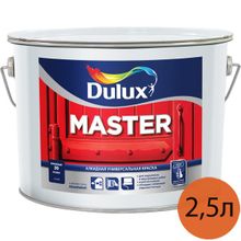 DULUX Мастер 30 база BW белая алкидная краска полуматовая (2,5л)   DULUX Master 30 base BW универсальная алкидная краска полуматовая (2,5л)
