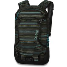 Сноубордический рюкзак для женщин с креплением для лыж Dakine Womens Heli Pack 12L Mojave серый в пеструю полоску