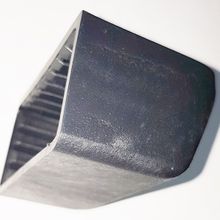 Заглушка профильная внешняя - опора на профиль 30х60 мм пластик черная