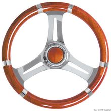 Osculati B soft polyurethane steering wheel mahoga SS 350mm, 45.136.05