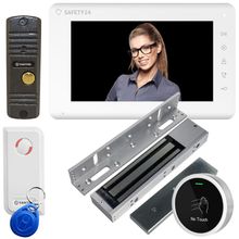 Tantos ✔ Видеодомофон с замком Tantos Mia HD + Corban HD, со считывателем Em, NoTouch