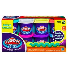 PLAY-DOH (Hasbro) PLAY-DOH A1206 Набор из 8 банок Play-Doh PLUS A1206