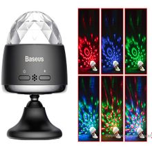 Baseus Портативный беспроводной световой музыкальный шар Baseus Car Crystal Magic Ball black