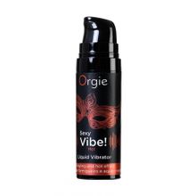 Разогревающий гель для массажа ORGIE Sexy Vibe Hot с эффектом вибрации - 15 мл. (215507)