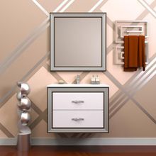 Opadiris Тумба с раковиной Карат 80 серебро