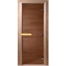 Дверь банная (Бронза) 1800*600 кор. ольха-липа DW