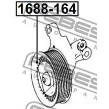 Ролик Обводной Приводного Ремня Febest арт. 1688164