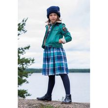 Leya.me Утепленная джинсовая куртка зеленая ALD 028