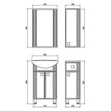 Мебель для ванной ASB-Mebel Магнолия квадро 50