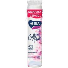 Aura Beauty Cotton Pads 180 дисков в пачке