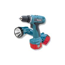 Дрель аккумуляторная ударная MAKITA 8280 DWPLE (14.4V, БЗП-10мм, 2ск, 36Нм, фонарь, 2 акк-1.3А ч, 1.7кг, кейс)