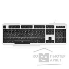 Oklick 740G белый бело-черный USB LED 336021