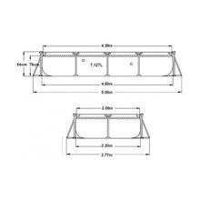 Бассейн каркасный прямоугольный Intex 28273 Rectangular Frame Pool (450х220х84см)