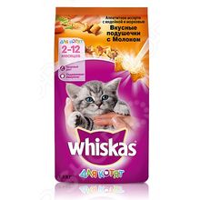 Whiskas «Вкусные подушечки с молоком, индейкой и морковью»