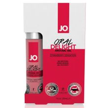 System JO Клубничный лубрикант для оральных ласк Oral Delight Strawberry Sensation - 30 мл.