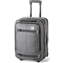 Женская дорожная сумка серого цвета на колёсиках Dakine WomensDlx Carry On 46L Lunar Lnr с выдвижной ручкой