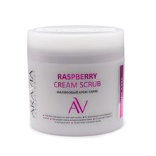 Крем-скраб для тела малиновый Aravia Laboratories Raspberry Cream Scrub 300мл