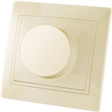 ТАЙМЫР SQ1814-0124 светорегулятор поворотный (600Вт) с у слоновая кость   ТАЙМЫР SQ1814-0124 светорегулятор поворотный (600Вт) с у слоновая кость