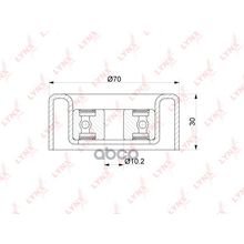 Ролик Обводной Приводного Ремня Mmc 4b10 4b11 Asx (Ga_w) 1.8 2.0 12-   Lancer X (Cy_a) 1.8 2.0 12-   Outlander (Gf_w, Gg_w) 2.0 2.4 12-   Peugeot 4008 2.0 12-   X2 LYNXauto арт. PB7240