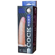 Фаллоимитатор COCK NEXT 6  с присоской - 17,5 см. телесный