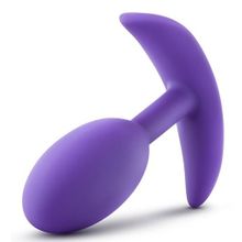 Blush Novelties Фиолетовая анальная пробка Wearable Vibra Slim Plug Medium - 10,1 см.