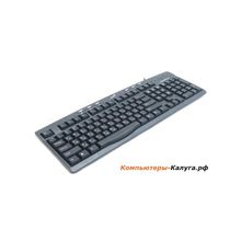 Клавиатура Genius KB-200 Multimedia, PS 2, 6 горячих клавишей, metallic