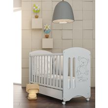 Кроватка 120x60 Micuna Sweet Bear Basic   Матрас полиуретановый СН-620(White)