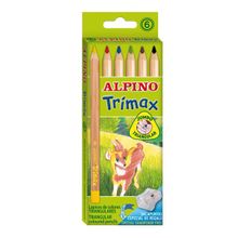 Alpino Trimax 6 цветов и специальная точилка Alpino (Альпино)