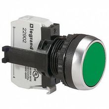 Кнопка Osmoz 22.3 мм? 500В, IP66, Зеленый | код. 023702 | Legrand