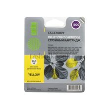 Картридж CACTUS CS-LC1000Y для принтера Brother DCP130C 330С, MFC-240C 5460CN,желтый,400 с