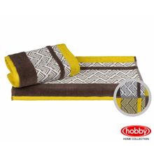 Махровое полотенце 70x140 "NAZENDE", жёлтый, 100% Хлопок