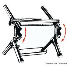 Osculati Foldable ladder AISI316 standard 4 steps, 49.572.04