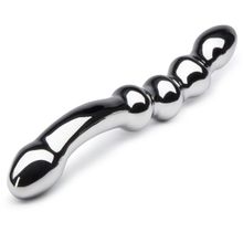 Fifty Shades of Grey Изогнутый стимулятор G-точки Deliciously Deep Steel G-Spot Wand - 25,4 см. (серебристый)