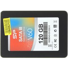 Накопитель  SSD 120 Gb SATA 6Gb s Silicon Power Velox V60  SP120GBSS3V60S25   2.5" MLC+3.5" адаптер