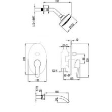 Смеситель встраиваемый Lemark Atlantiss LM3221C для ванны