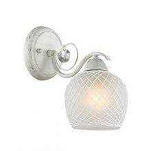 Бра декоративное VERENA белый зол.патина стекло декор нить хрусталь E27 1*60W 220V 3254 1W