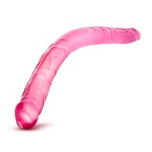 Blush Novelties Розовый двусторонний фаллоимитатор B Yours 16  Double Dildo - 40,6 см. (розовый)