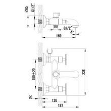 Смеситель Lemark plus Trend LM1812C для ванны с душем