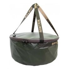 Ведро складное Митек с крышкой диаметр 40см Н-20см. (серый) (УТ000038427)