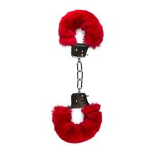 EDC Wholesale Наручники с красным мехом Furry Handcuffs (красный)