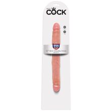 Pipedream Телесный двусторонний фаллоимитатор 12  Slim Double Dildo - 30 см. (телесный)