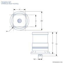 DHR Круговой огонь светодиодный DHR DHR40 40.06.00.00 24 В 4,1 Вт белый для судов до 20 м