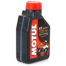 Моторное мото масло MOTUL 7100, 4Т SAE 10W-40, 1 л, 104091