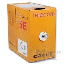 Telecom Кабель UTP кат. 5e 4 пары 305м 0.40mm CU UTP4-TC1000C5EL-CU-IS GREY