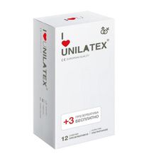 Ультратонкие презервативы Unilatex Ultra Thin 12+3шт