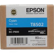 EPSON C13T850200 картридж с голубыми чернилами для плоттера SC-P800 (80 мл)